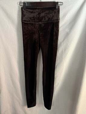White House Black Market Runway Leggings Ribbed Velvet Corduroy Black Size 00